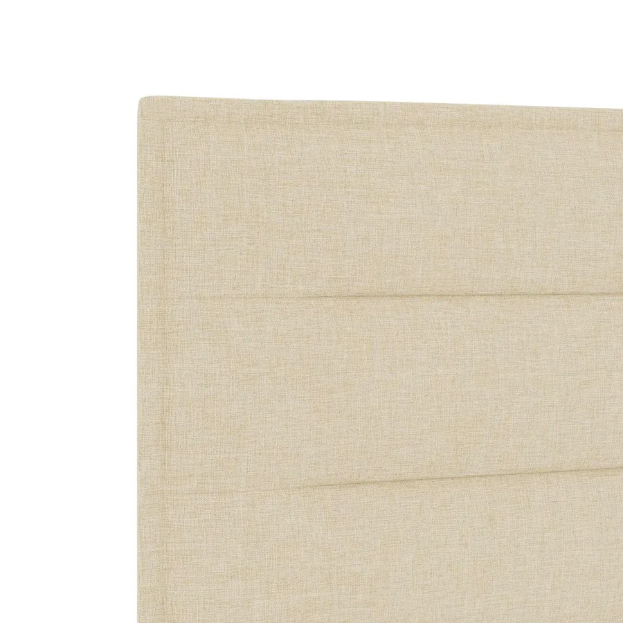 Lit ottoman avec matelas Crème 90 x 190 cm Tissu - 9