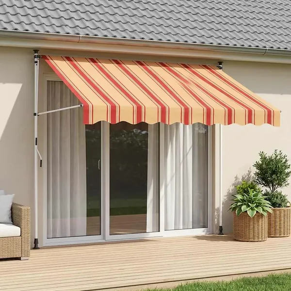 Auvent rétractable manuel Multicolore 350 x 115 x 300 cm