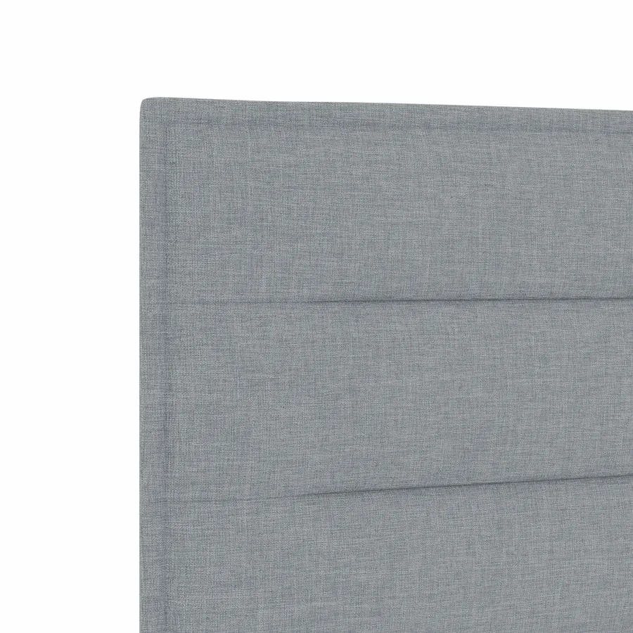 Lit boxspring avec matelas Gris clair 90 x 190 cm Tissu - 8