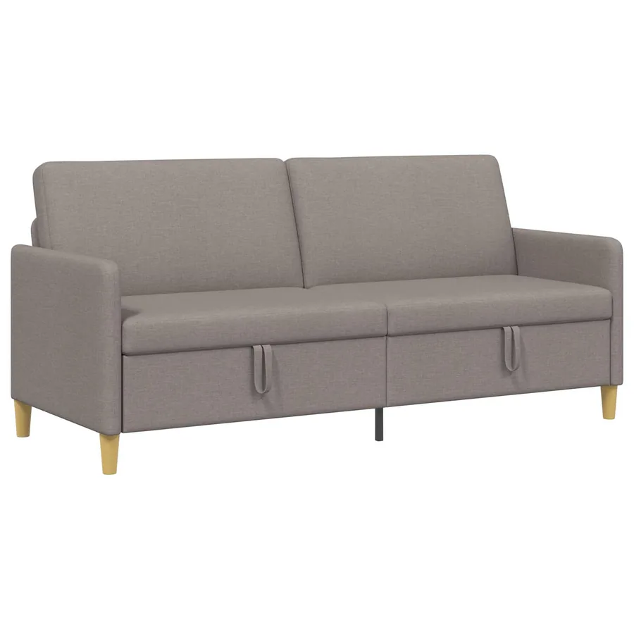 Sofa avec rangement Taupe 192 x 78 x 87 cm Polyester - 2