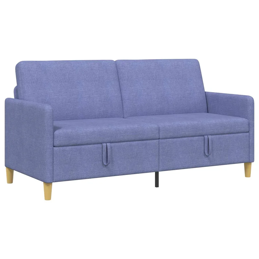 Sofa avec rangement Bleu denim 172 x 78 x 87 cm Polyester - 2