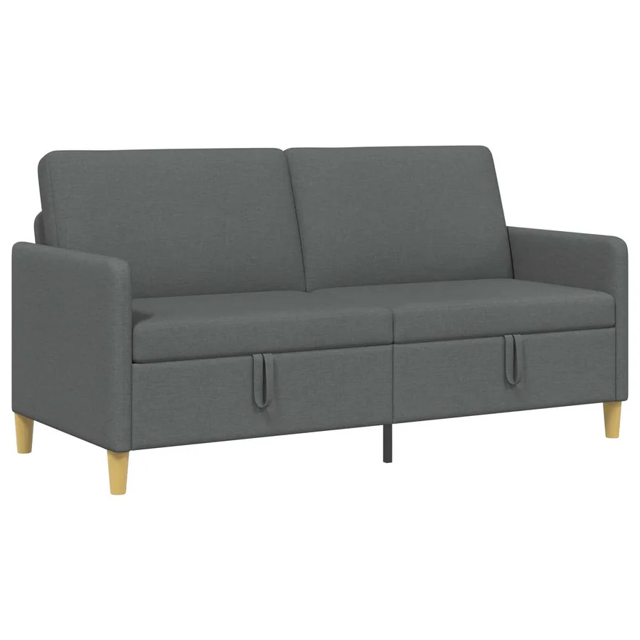 Sofa avec rangement Gris foncé 172 x 78 x 87 cm Polyester - 2