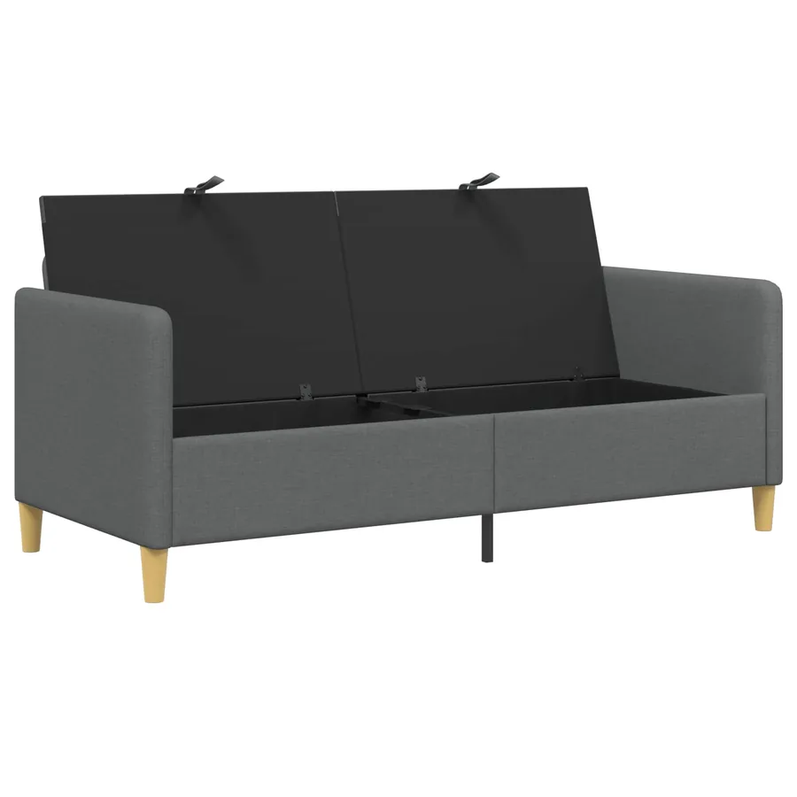 Sofa avec rangement Gris foncé 172 x 78 x 87 cm Polyester - 4
