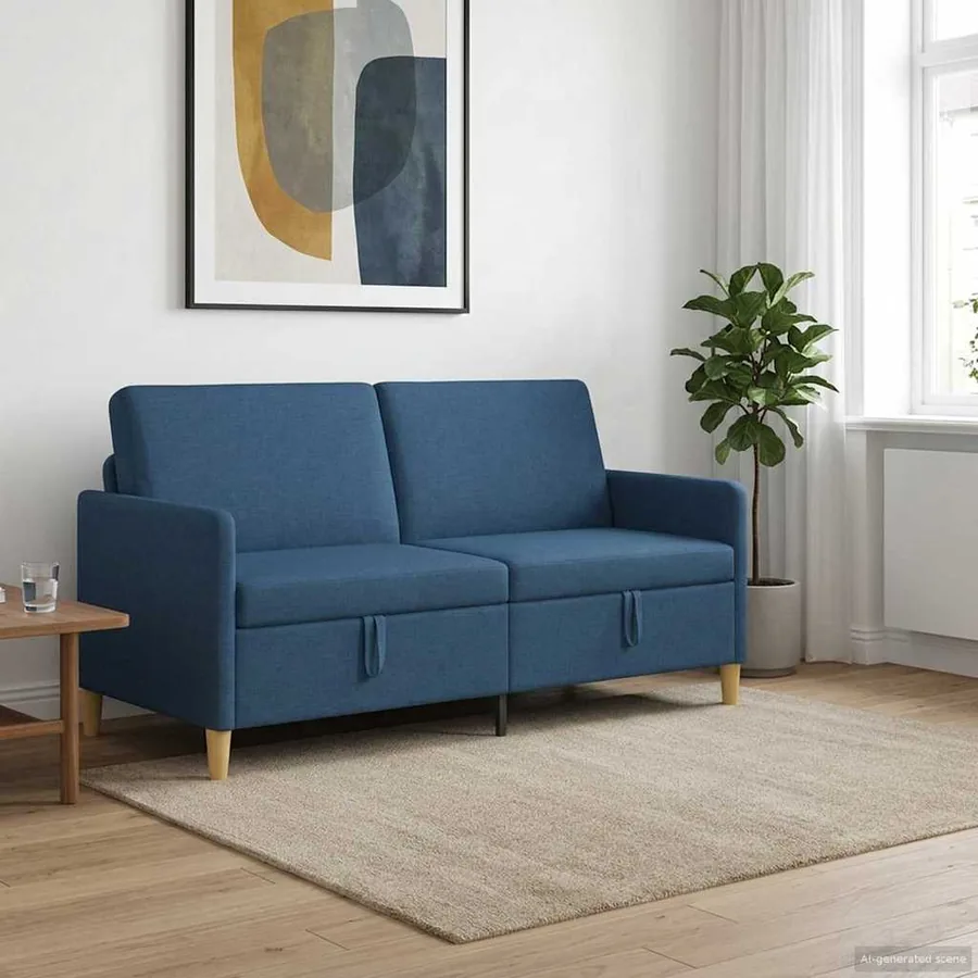 Sofa avec rangement Bleu 172 x 78 x 87 cm Polyester