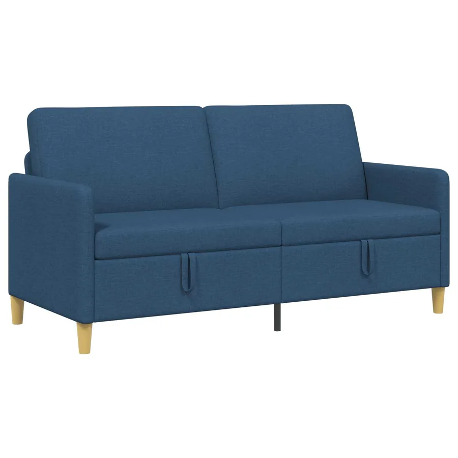Sofa avec rangement Bleu 172 x 78 x 87 cm Polyester - 2