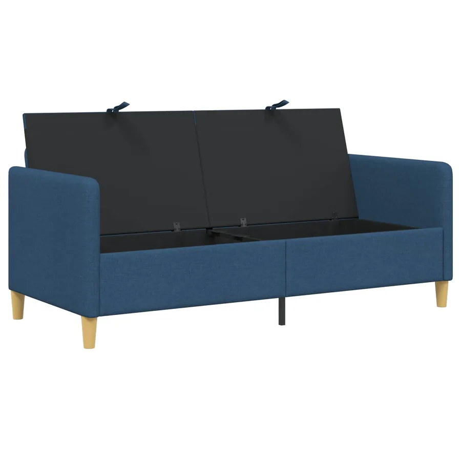 Sofa avec rangement Bleu 172 x 78 x 87 cm Polyester - 4