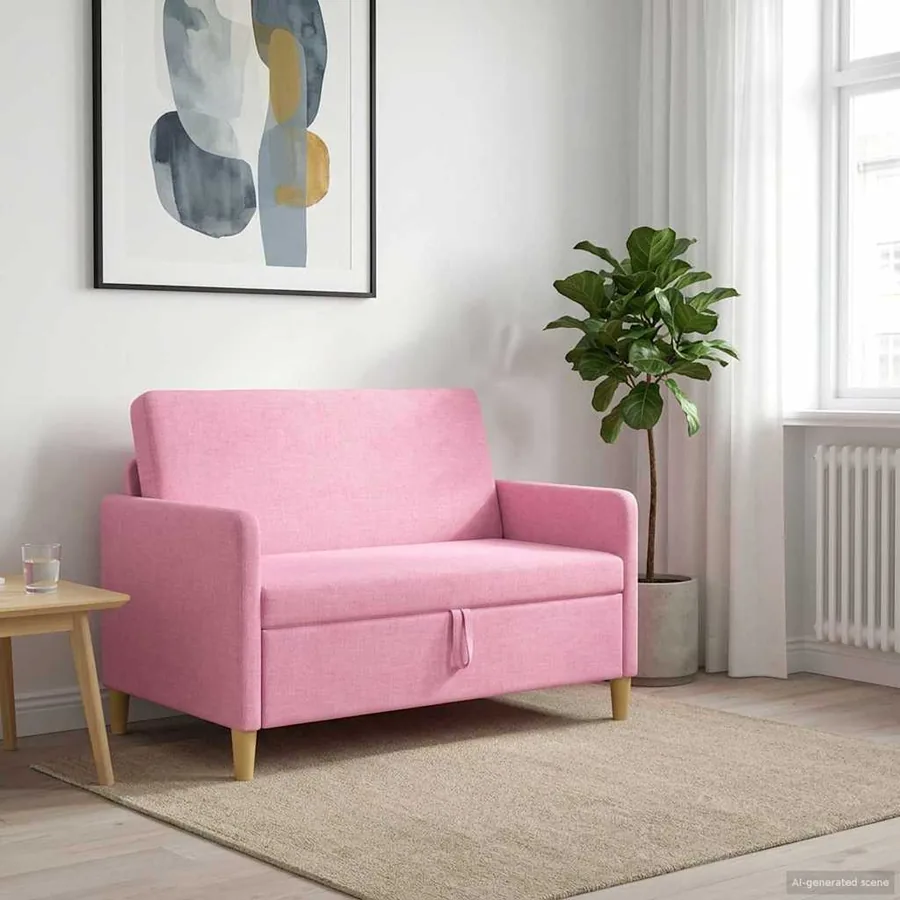 Sofa avec rangement Rose 122 x 78 x 87 cm Polyester