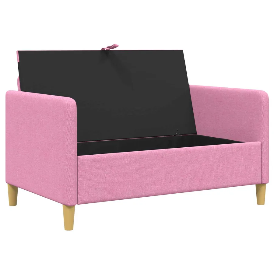 Sofa avec rangement Rose 122 x 78 x 87 cm Polyester - 4