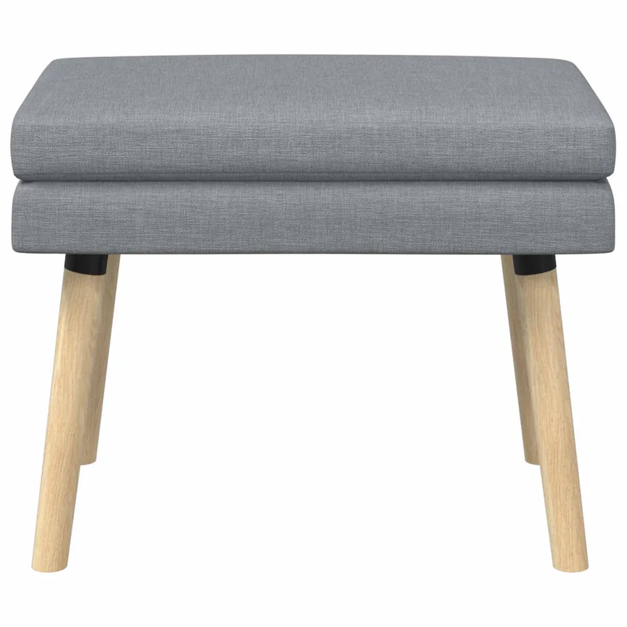 Banc à double couche Gris clair 60 x 40 x 46 cm Tissu - 5