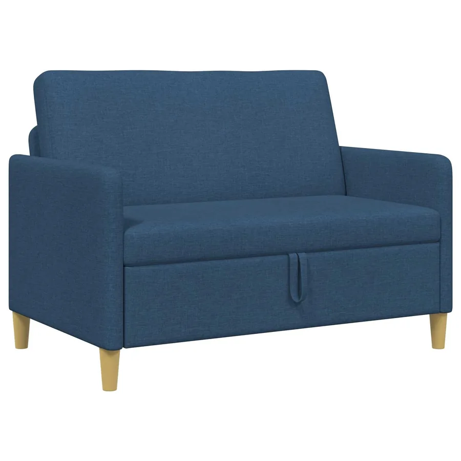 Sofa avec rangement Bleu 122 x 78 x 87 cm Polyester - 2
