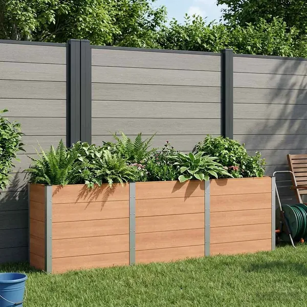 Jardinière surélevée Marron 300 x 50 x 91 cm
