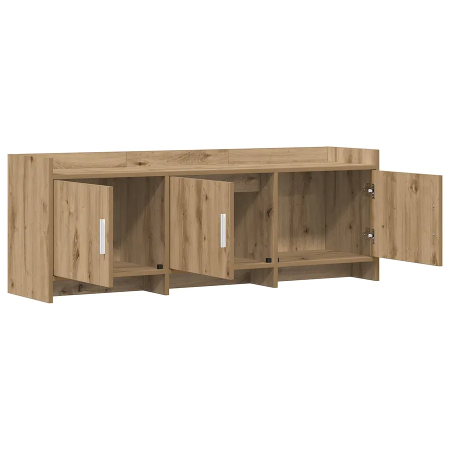 Meuble TV 130 x 33 x 47 cm Chêne artisanal Bois d'ingénierie - 4