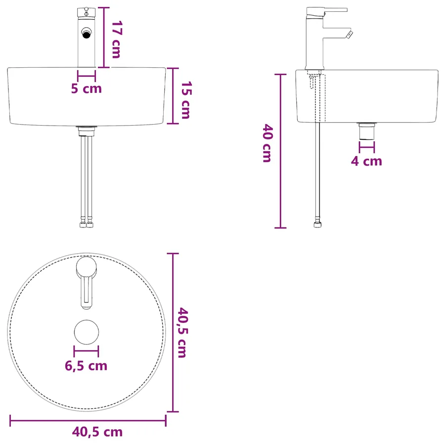 Ensemble d'armoire de salle de bain 5 pcs Blanc - 16