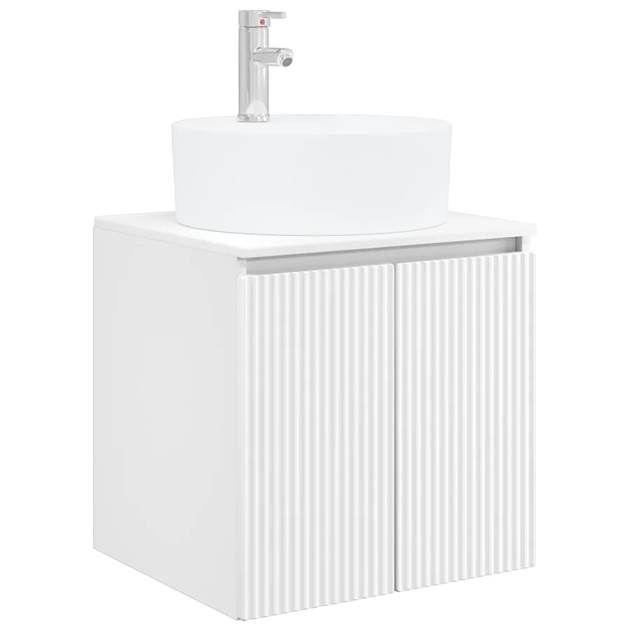 Ensemble d'armoire de salle de bain 5 pcs Blanc - 5