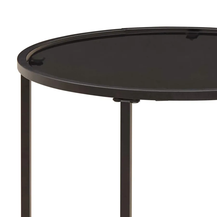 Ensemble de tables basses 2 pcs 55 x 55 x 45 cm acier - 10