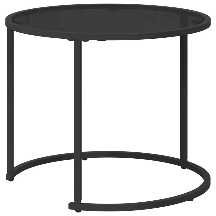 Ensemble de tables basses 2 pcs 55 x 55 x 45 cm acier - 5