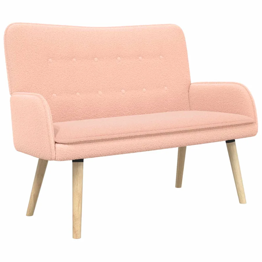 Sofa 2 places Rose 115 x 61 x 87 cm Bouclé - 2