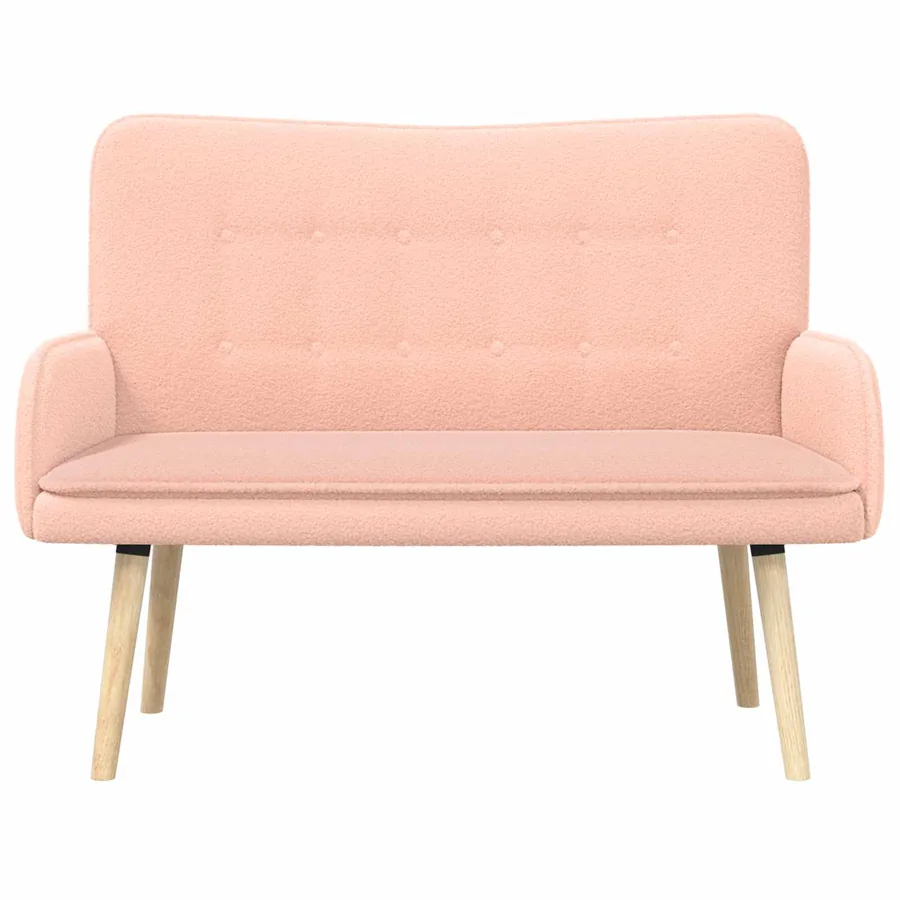 Sofa 2 places Rose 115 x 61 x 87 cm Bouclé - 5
