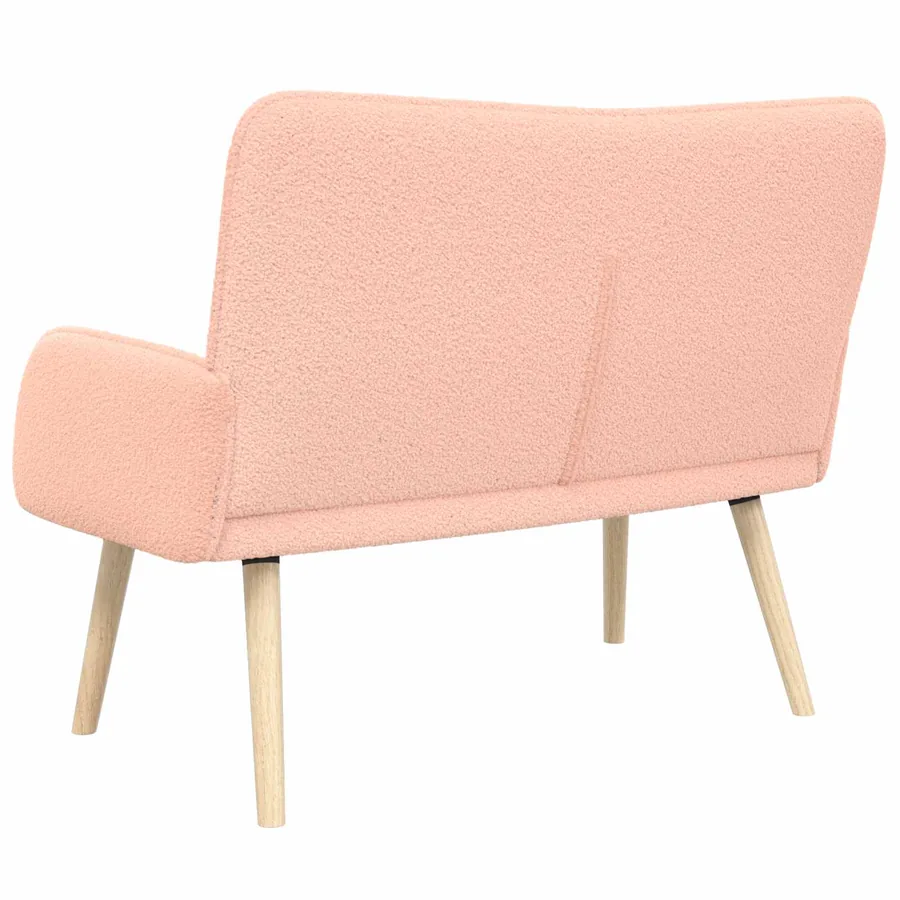 Sofa 2 places Rose 115 x 61 x 87 cm Bouclé - 7