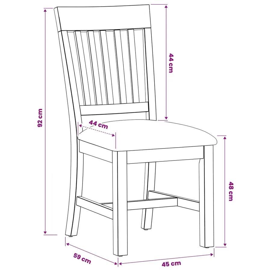 Chaise de salle à manger 2 pcs Bois de chêne massif Beige - 8
