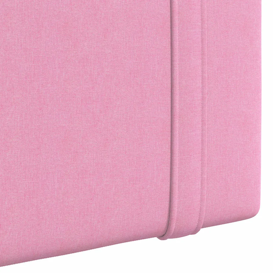 Tête de lit suspendue Avec lumière LED Rose Tissu - 9