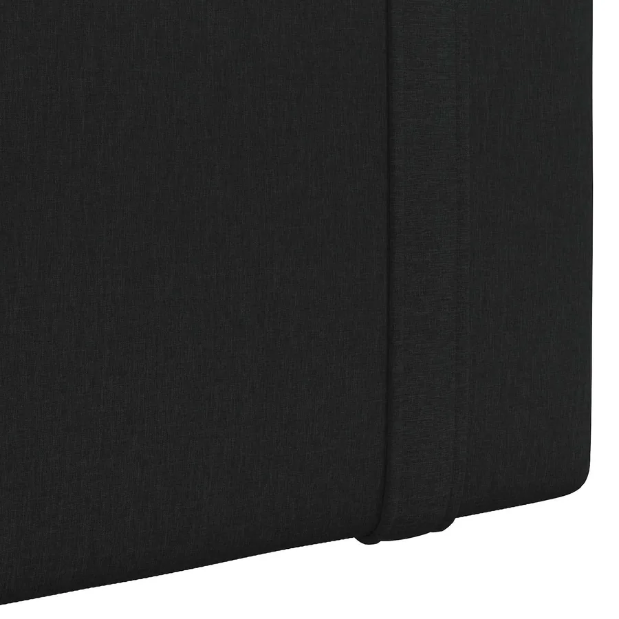Tête de lit suspendue Avec lumière LED Noir Tissu - 9