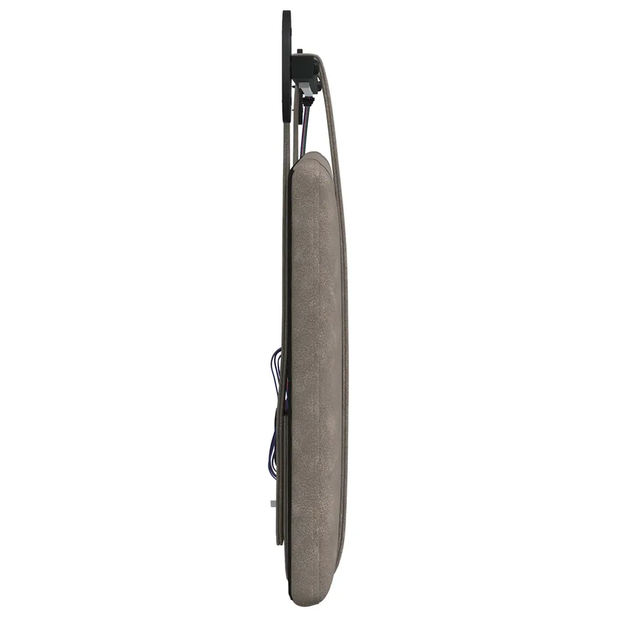 Tête de lit suspendue Avec lumière LED Gris PU antique - 7