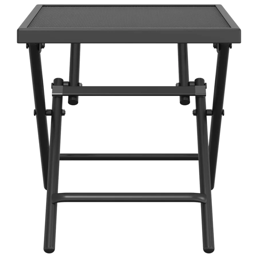 Table de jardin pliable anthracite 38x38x38 cm Treillis d'acier - 3