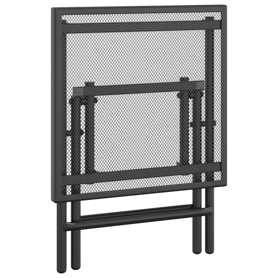 Table de jardin pliable anthracite 38x38x38 cm Treillis d'acier - 6