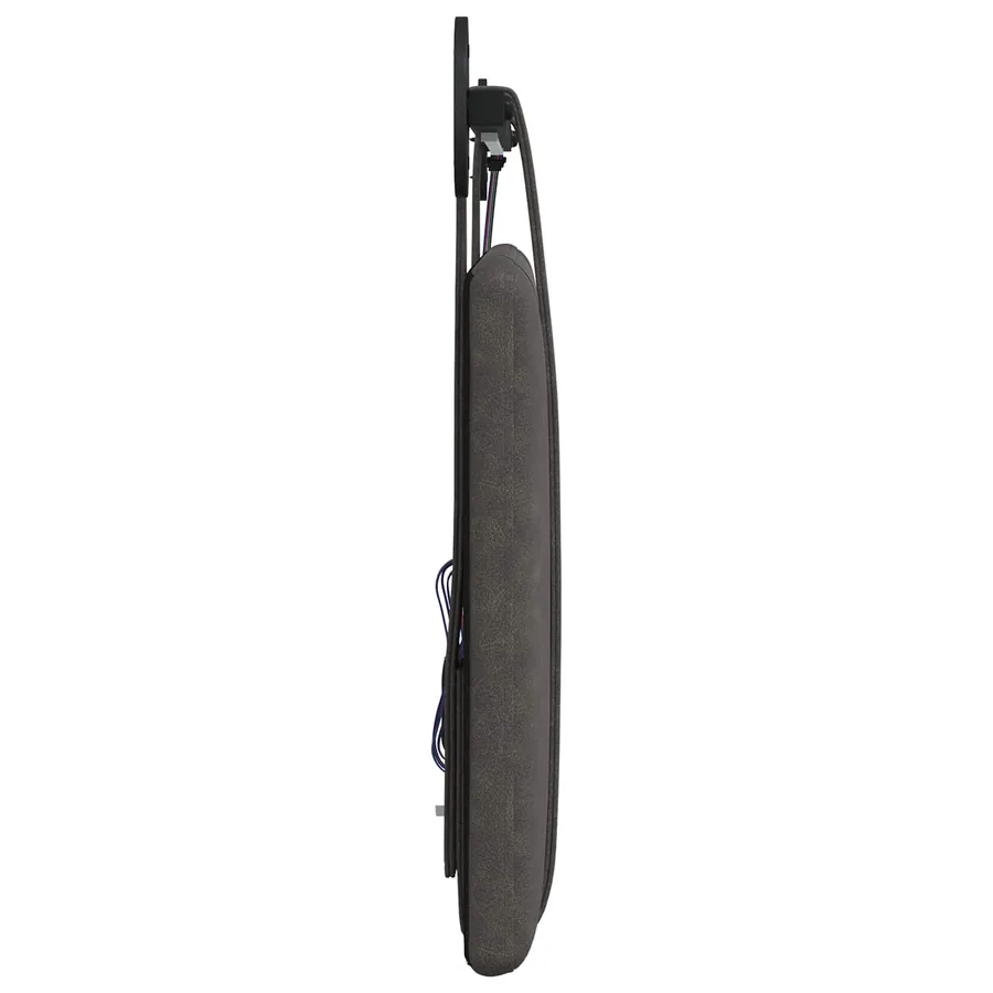 Tête de lit suspendue Avec lumière LED Noir PU antique - 7