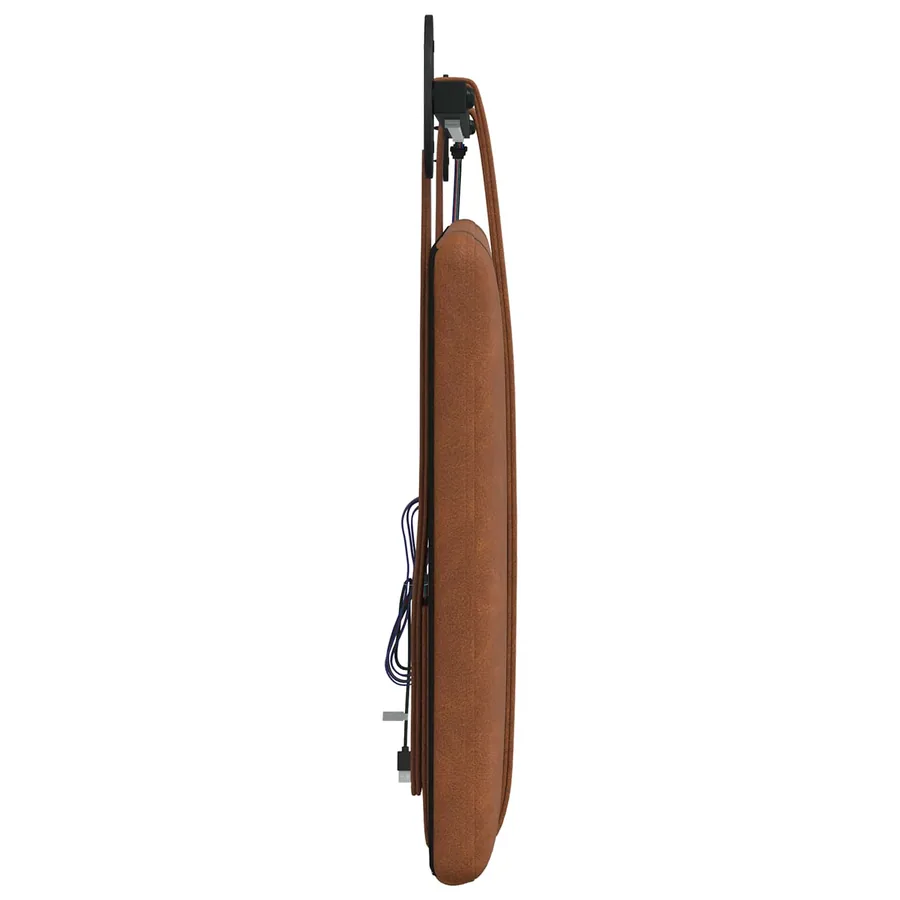 Tête de lit suspendue Avec lumière LED Marron PU antique - 7