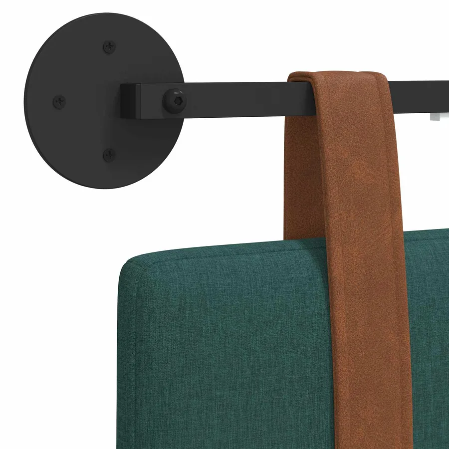 Tête de lit suspendue Avec lumière LED Vert foncé PU antique - 10