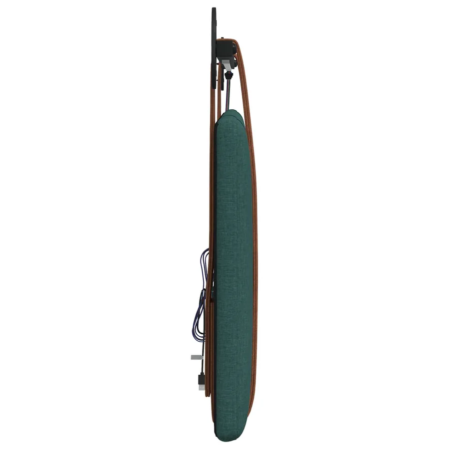 Tête de lit suspendue Avec lumière LED Vert foncé PU antique - 7