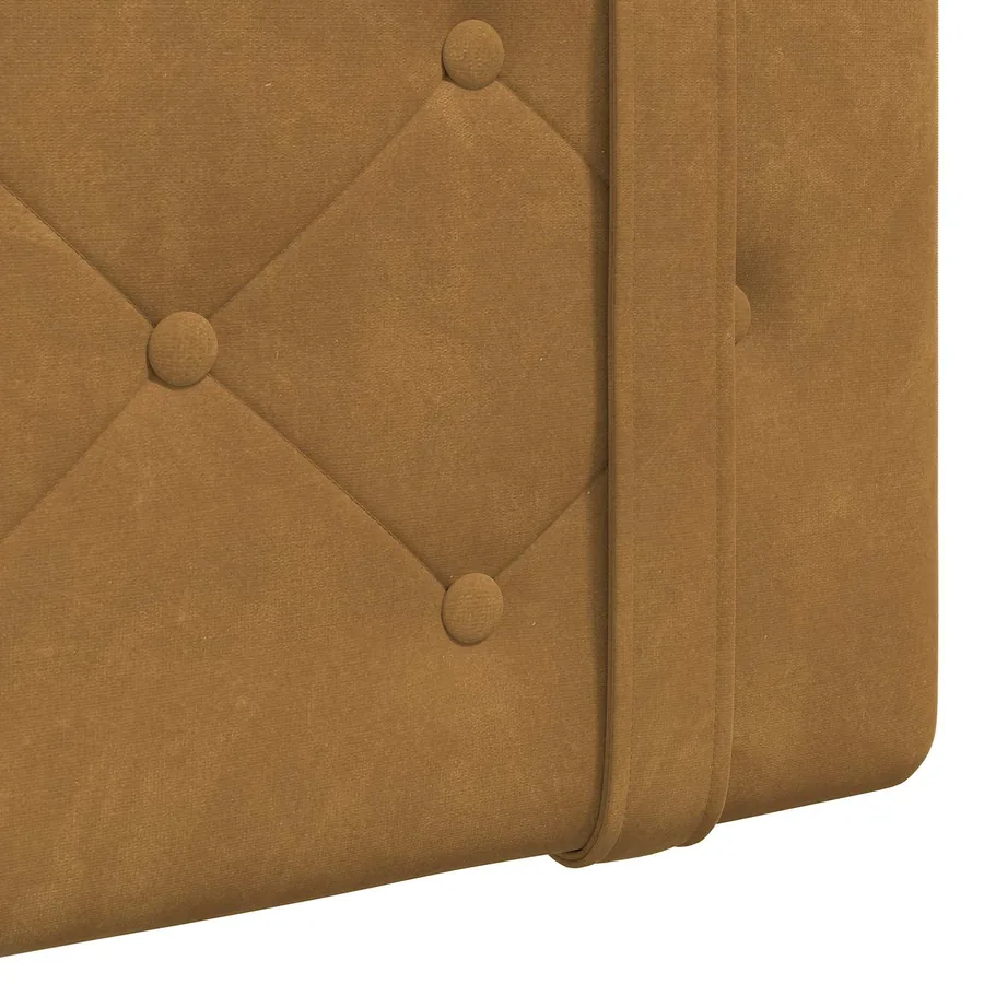 Tête de lit suspendue Avec lumière LED Marron Velours - 9