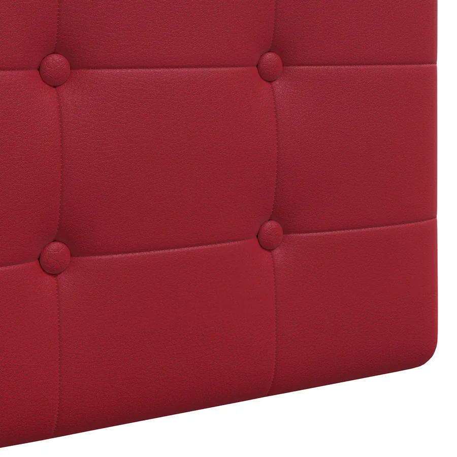 Tête de lit suspendue Avec lumière LED Bordeaux Simili cuir - 9