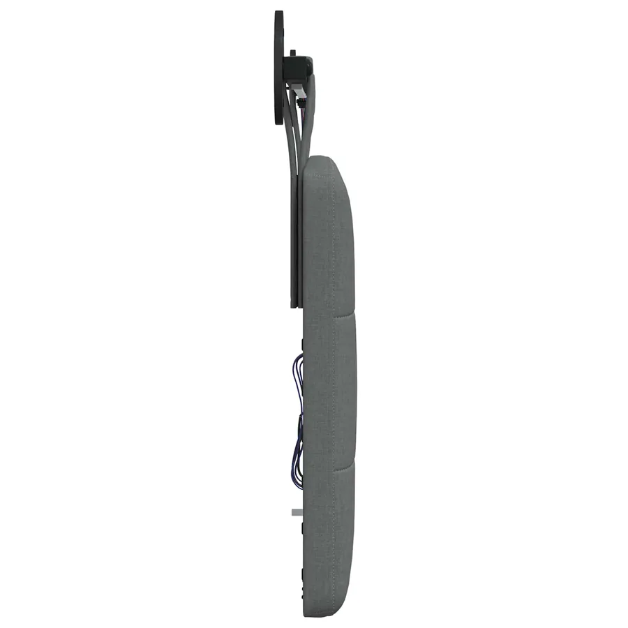 Tête de lit suspendue Avec lumière LED Gris foncé Tissu - 7