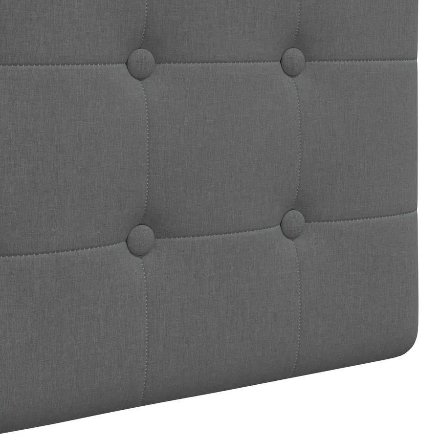 Tête de lit suspendue Avec lumière LED Gris foncé Tissu - 9