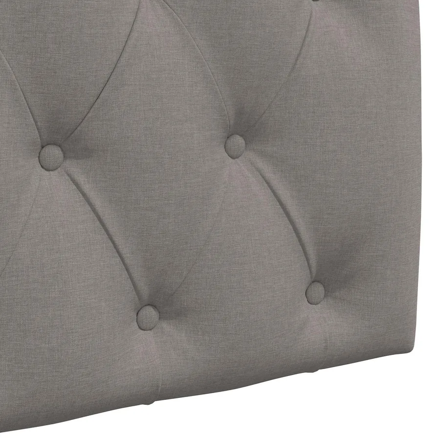 Tête de lit suspendue Avec lumière LED Taupe Tissu - 9