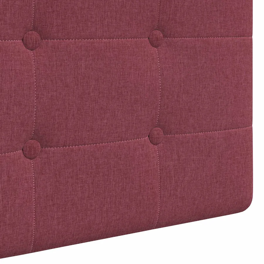 Tête de lit suspendue Avec lumière LED Bordeaux Tissu - 9