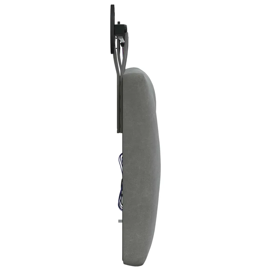 Tête de lit suspendue Avec lumière LED Gris foncé Velours - 7