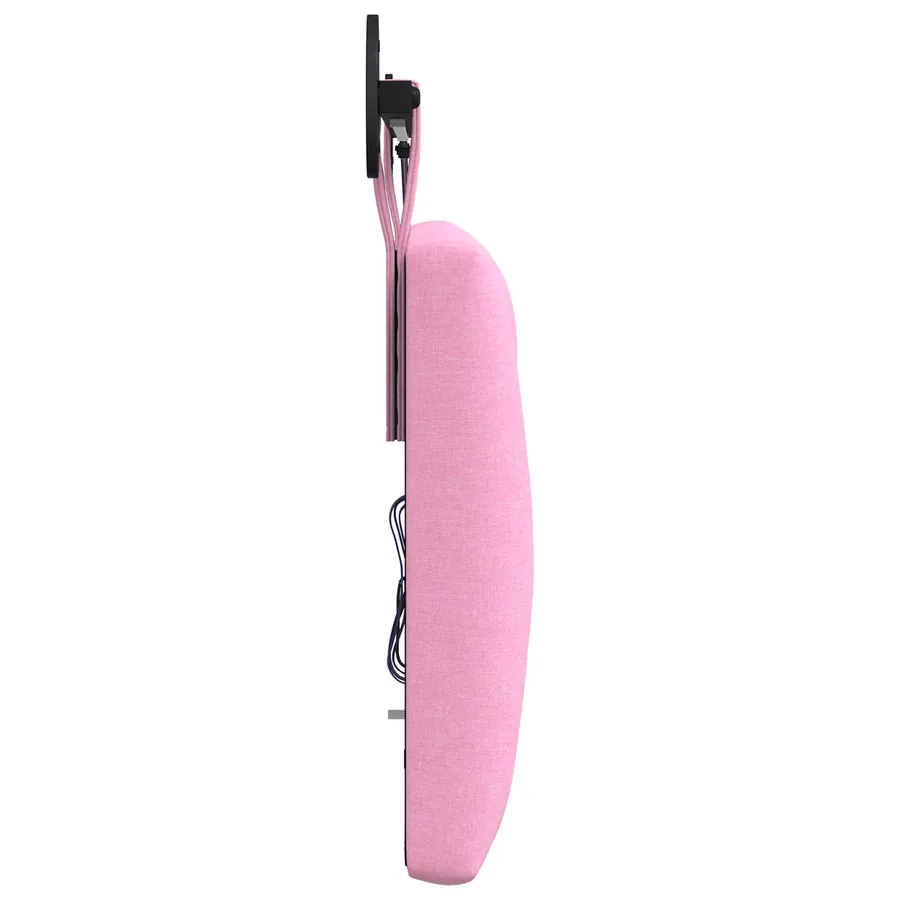 Tête de lit suspendue Avec lumière LED Rose Tissu - 7