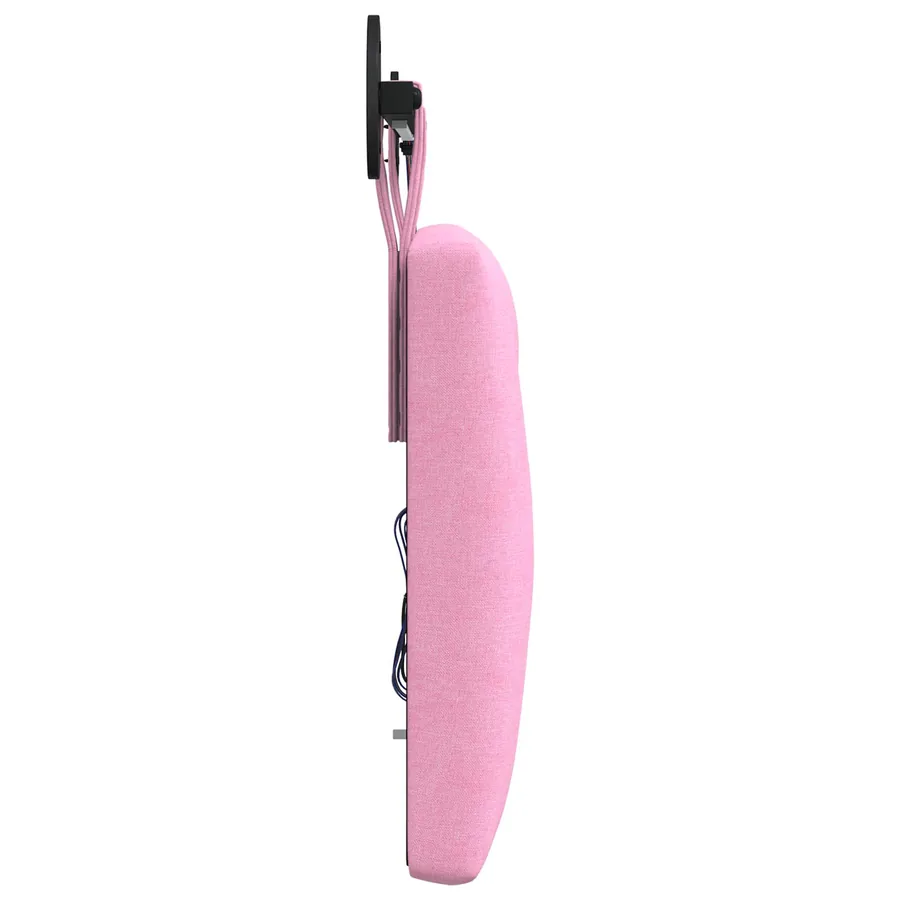 Tête de lit suspendue Avec lumière LED Rose Tissu - 7