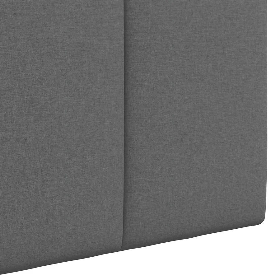 Tête de lit suspendue Avec lumière LED Gris foncé Tissu - 9