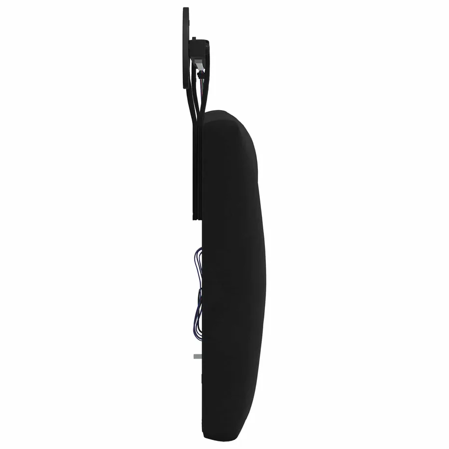 Tête de lit suspendue Avec lumière LED Noir Velours - 7