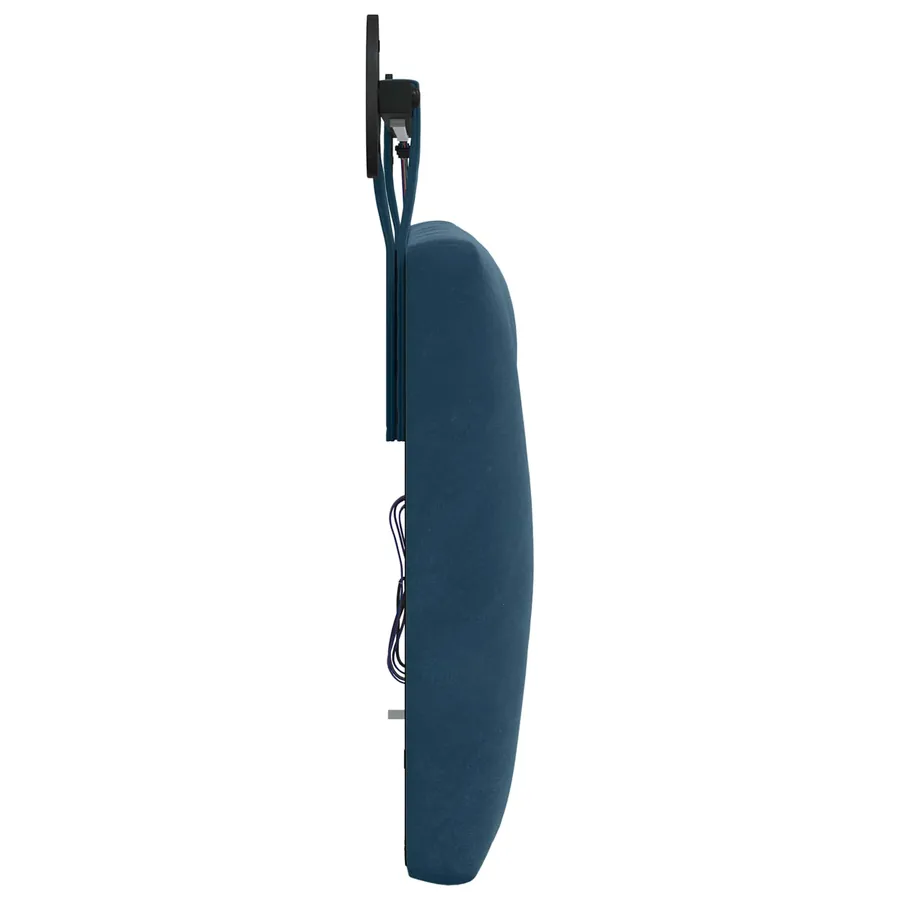 Tête de lit suspendue Avec lumière LED Bleu Velours - 7