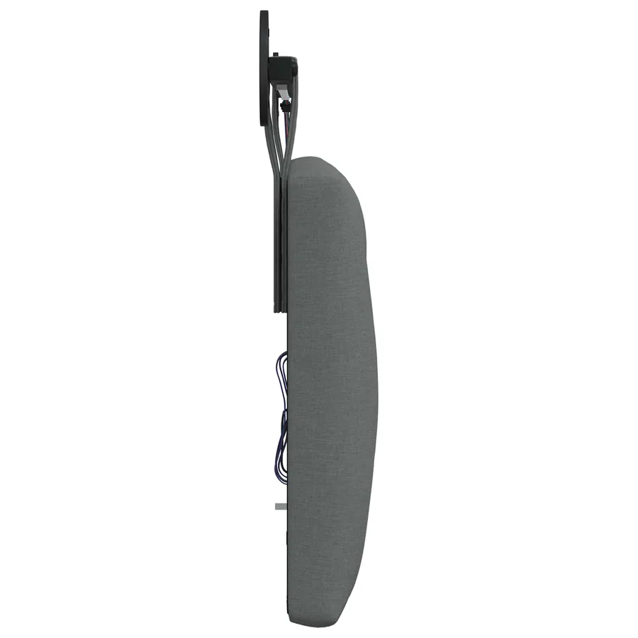 Tête de lit suspendue Avec lumière LED Gris foncé Tissu - 7