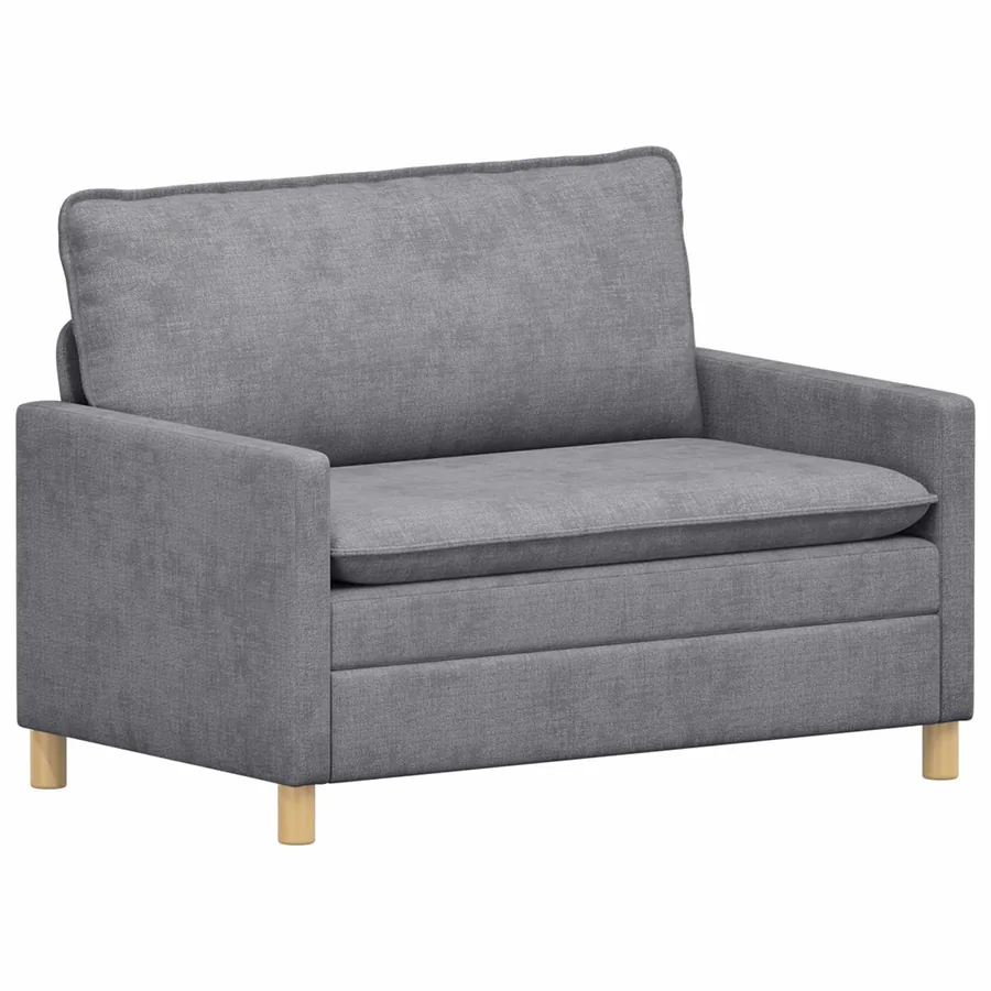 Canapé Gris clair 126 x 81 x 87,5 cm Polyester - 2