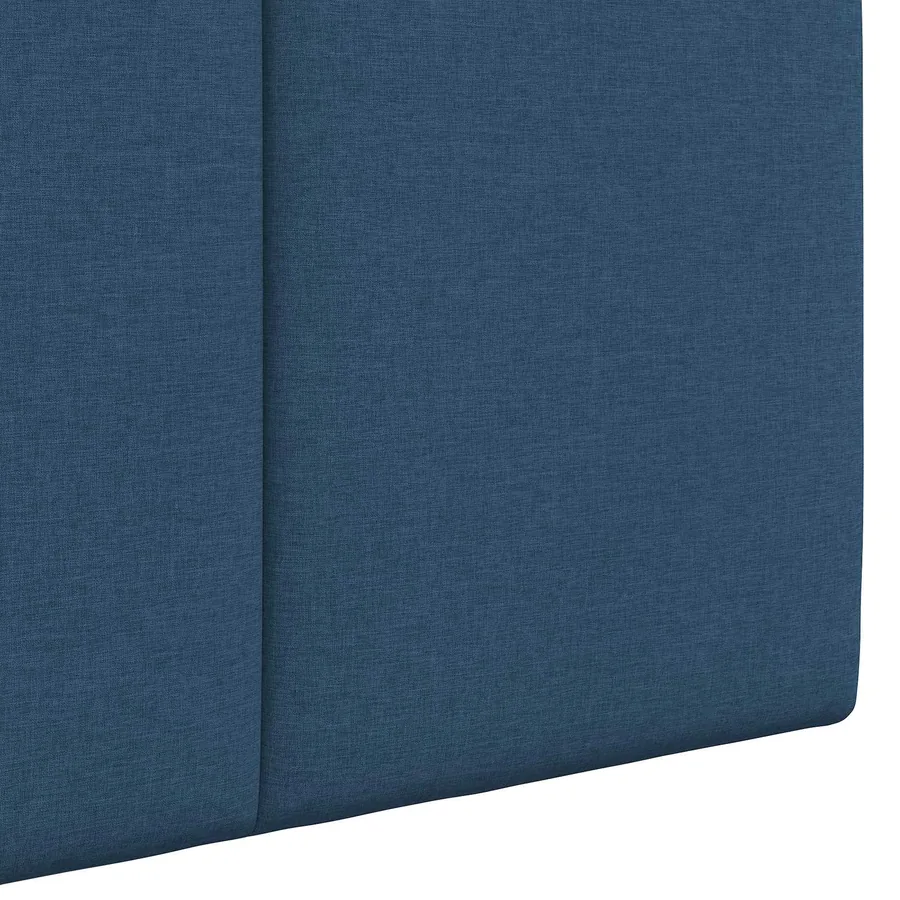 Tête de lit suspendue Avec lumière LED Bleu Tissu - 9