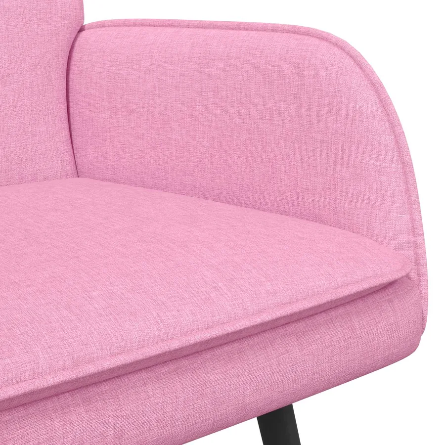 Sofa 2 places Rose 115 x 61 x 87 cm Tissu - 7