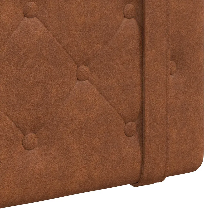 Tête de lit suspendue Avec lumière LED Marron PU antique - 9